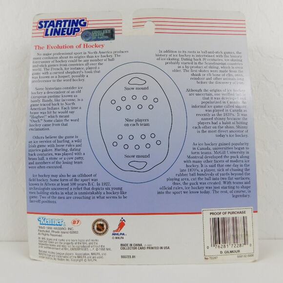 Kenner 1998 Starting Lineup NHL Chicago Blackhawks Doug Gilmour Action Figure - Picture 2 of 6